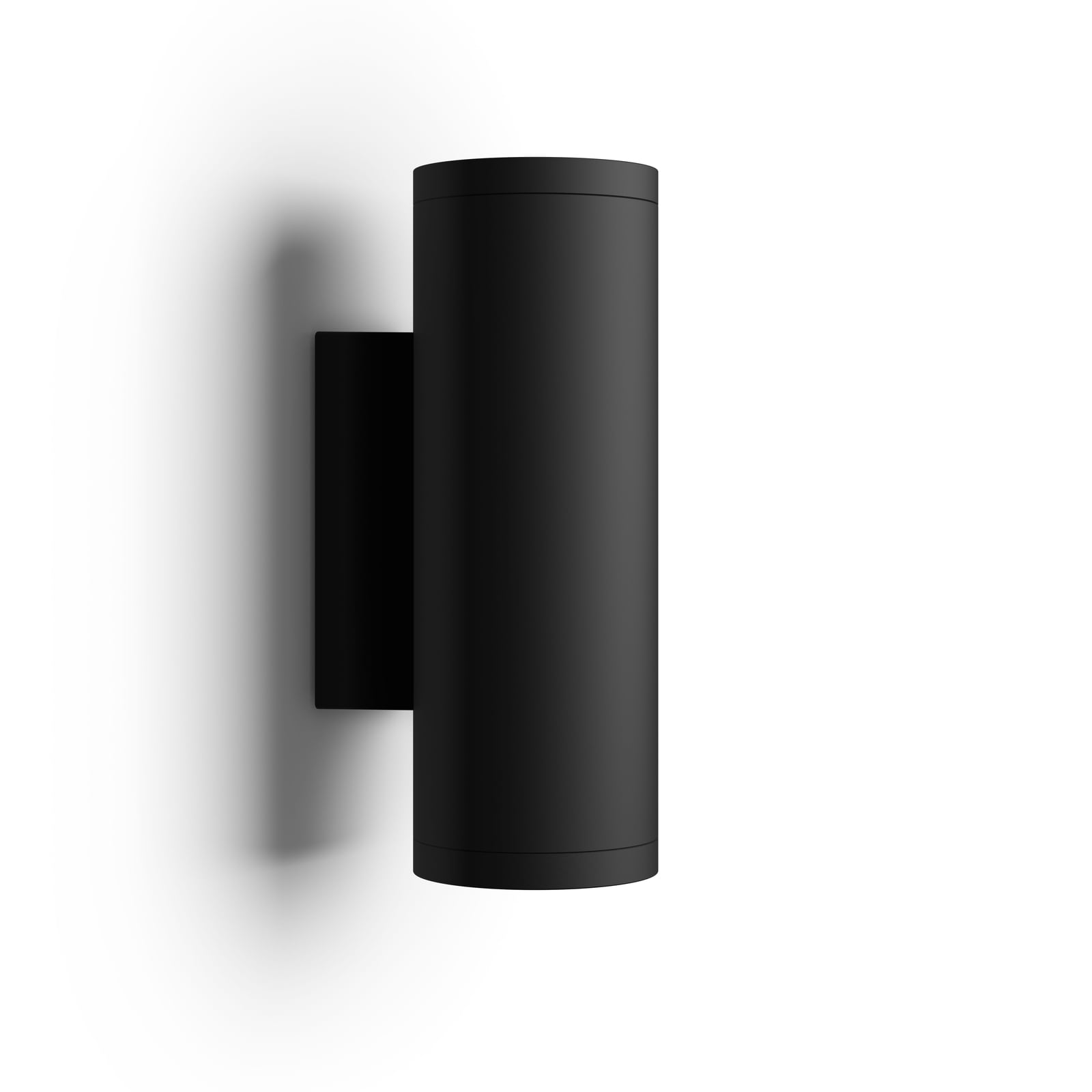 LED utevegglampe Appear opp og ned svart CCT RGB bakside