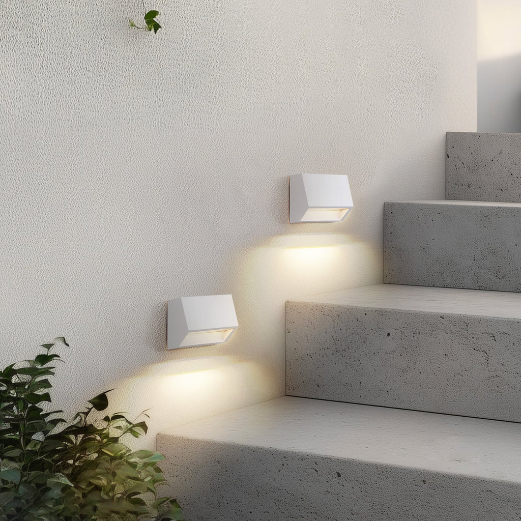LED utevegglampe Appeso hvit forfra