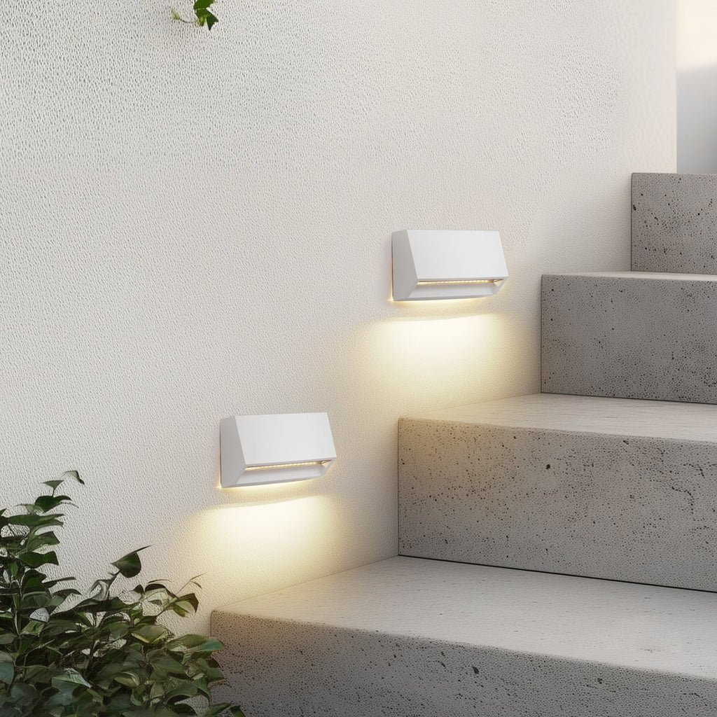 Bakside av LED utevegglampe Appeso hvit 16 cm IP65