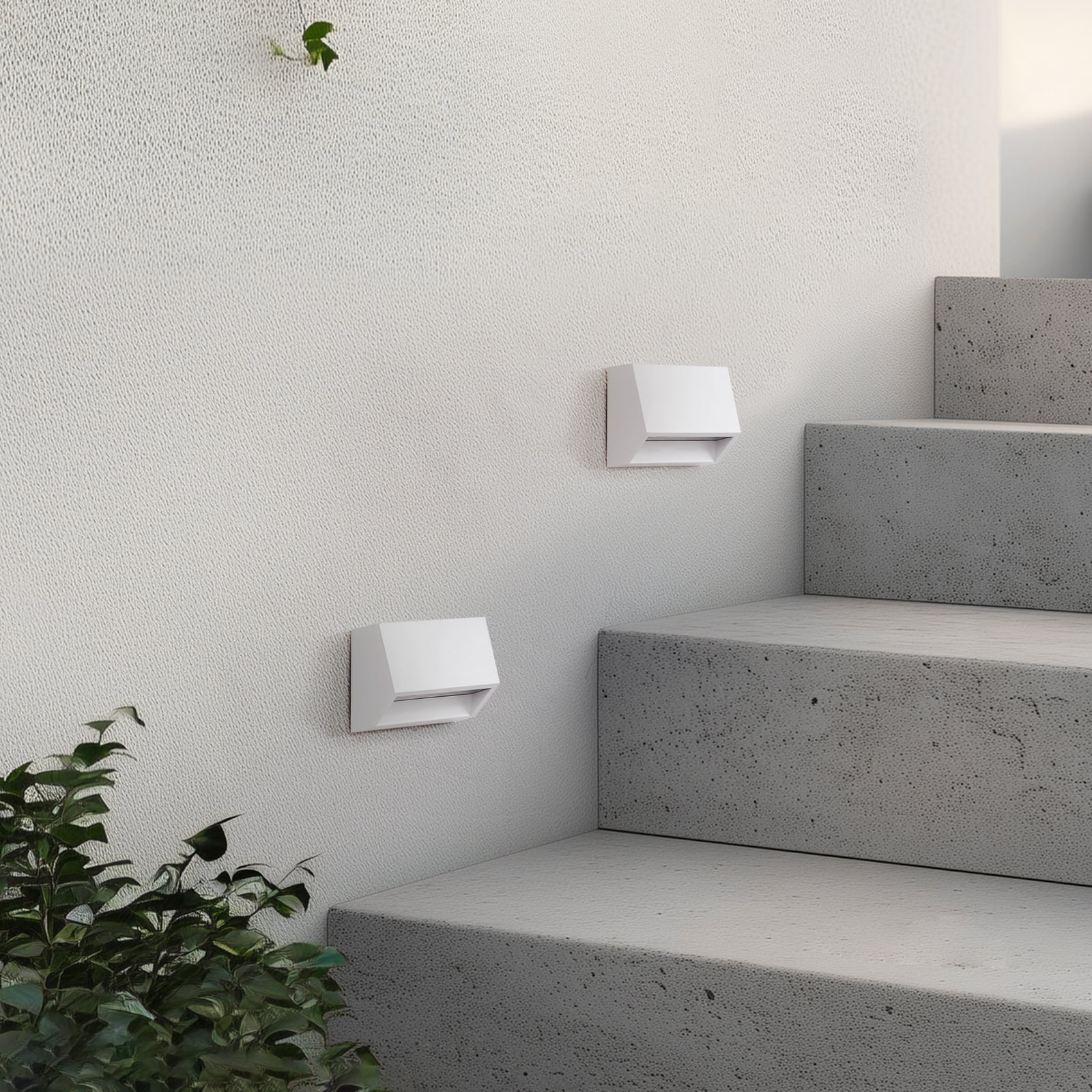 LED utevegglampe Appeso hvit bakside