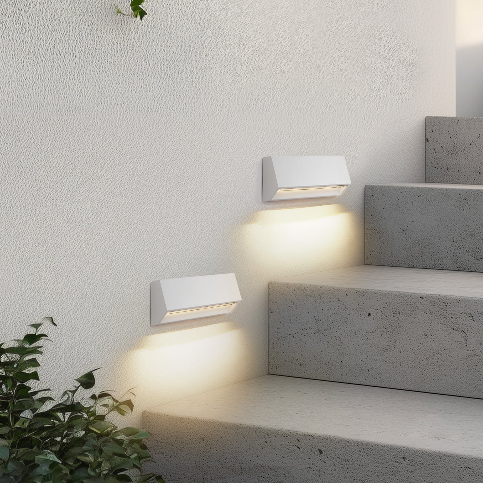 LED utevegglampe Appeso hvit bakside