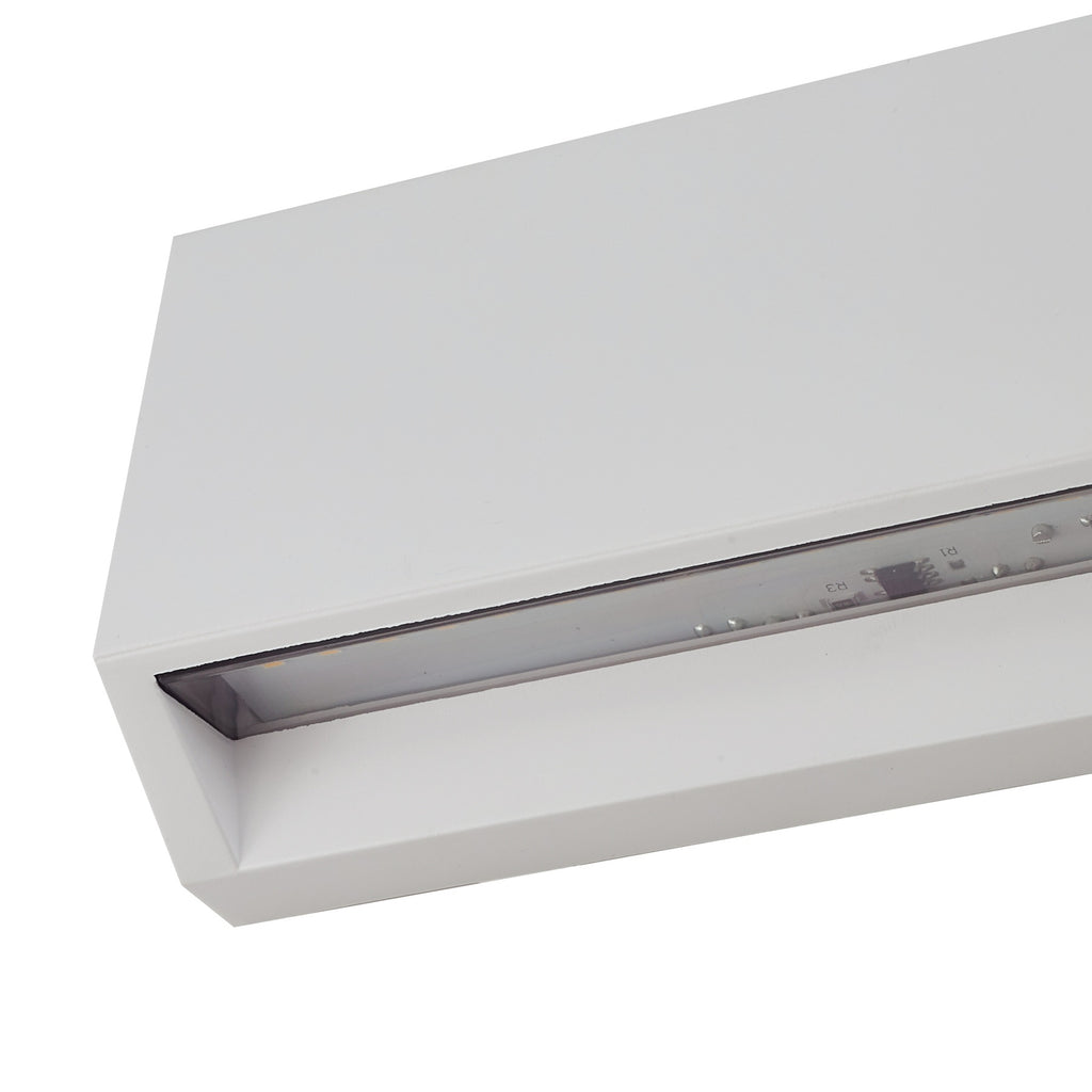 LED utevegglampe Appeso hvit med varme lys