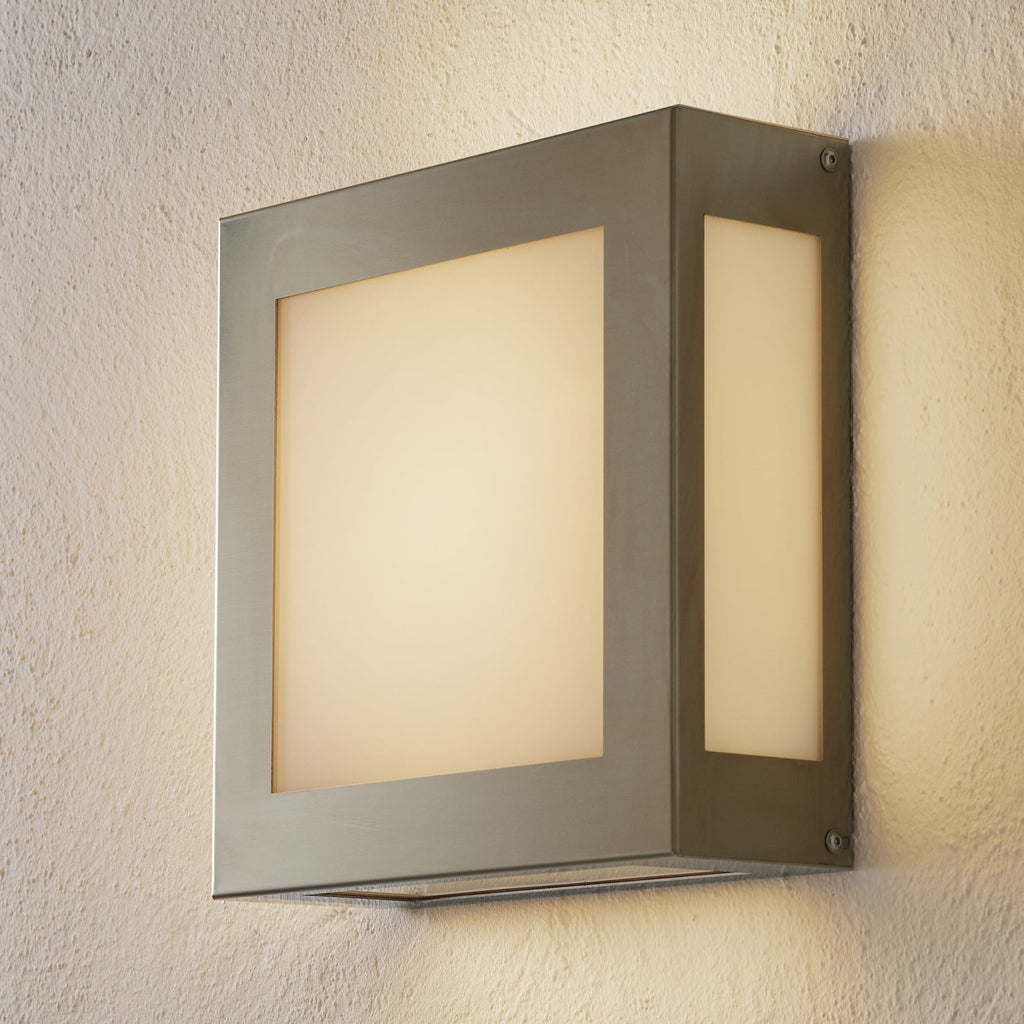 LED utevegglampe Aqua Legendo rustfritt stål bakside