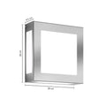 LED utevegglampe Aqua Legendo rustfritt stål front