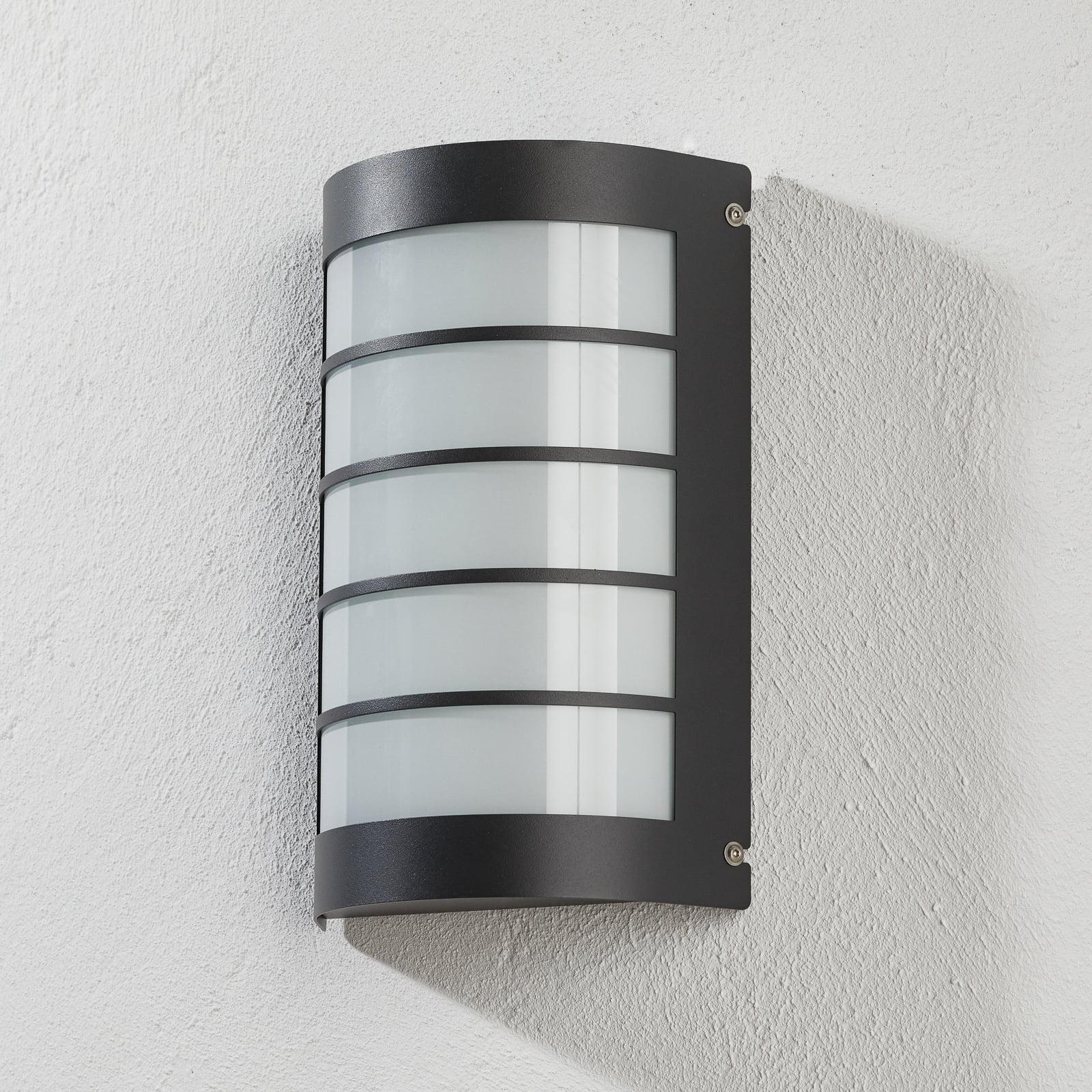 LED utevegglampe Aqua Marco rustfritt stål antrasitt bakside