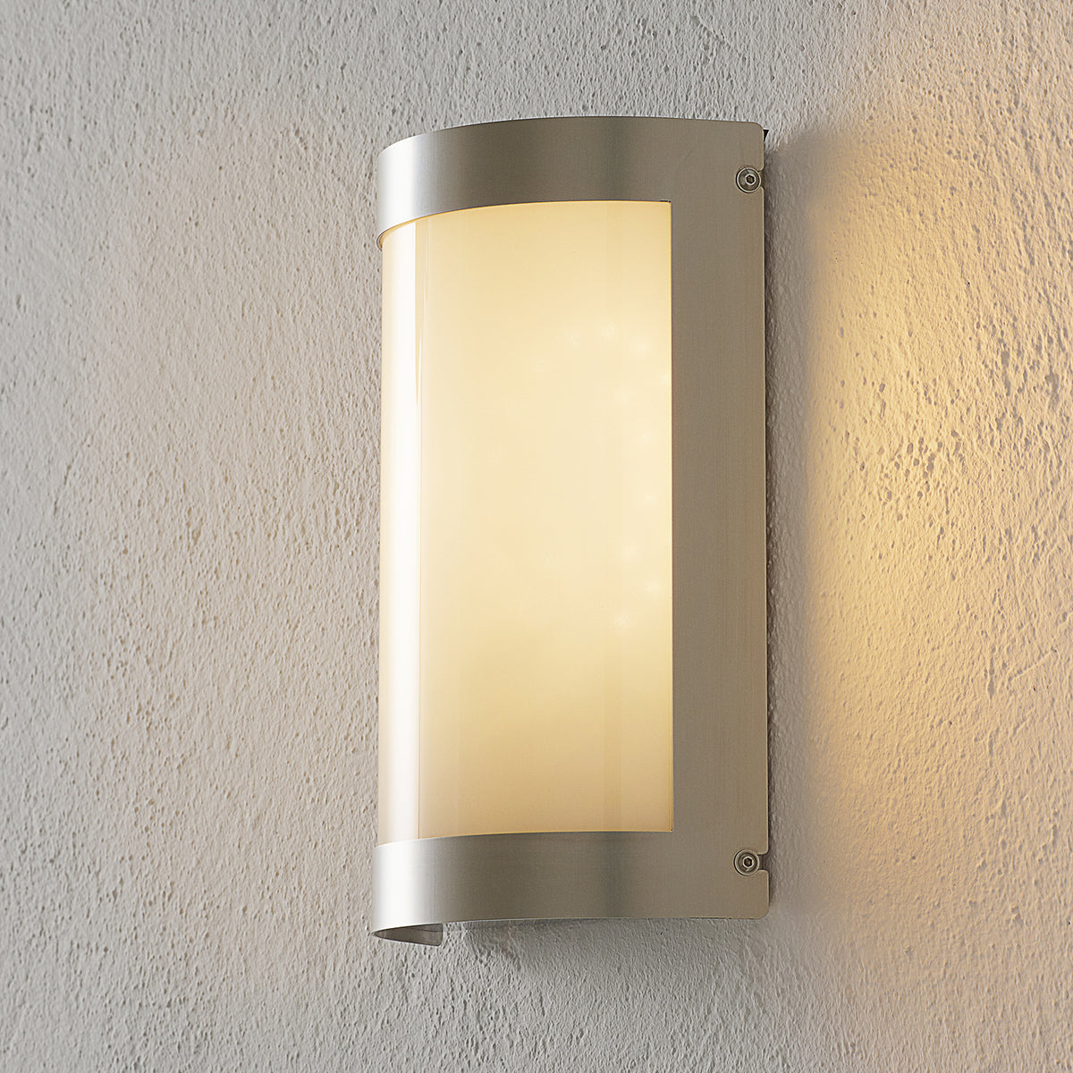 LED utevegglampe Aqua Marco rustfritt stål front