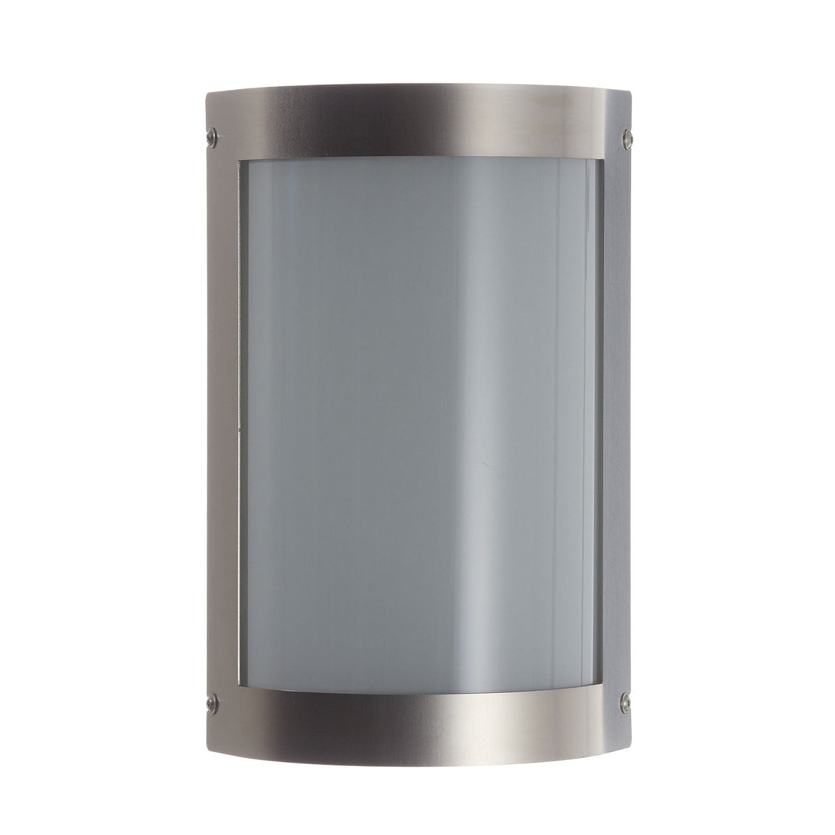 LED utevegglampe Aqua Marco rustfritt stål montert ved inngang