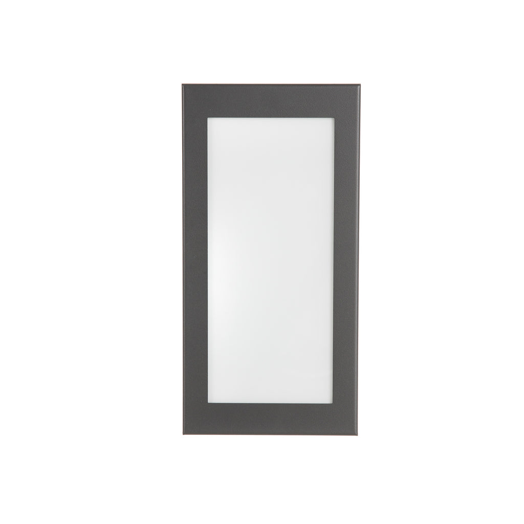 LED utevegglampe Aqua Rain antrasitt detalj av opalglass