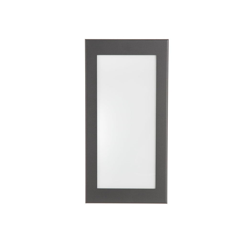 LED utevegglampe Aqua Rain antrasitt detalj av opalglass