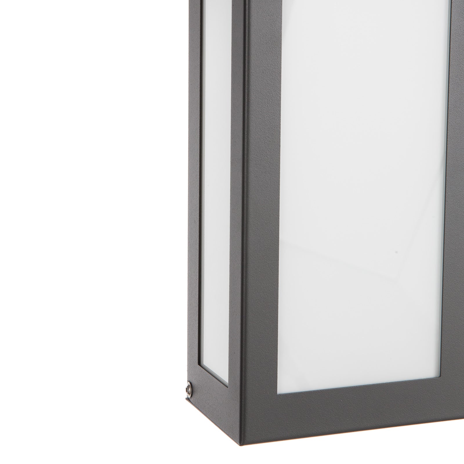 LED utevegglampe Aqua Rain antrasitt montert på vegg