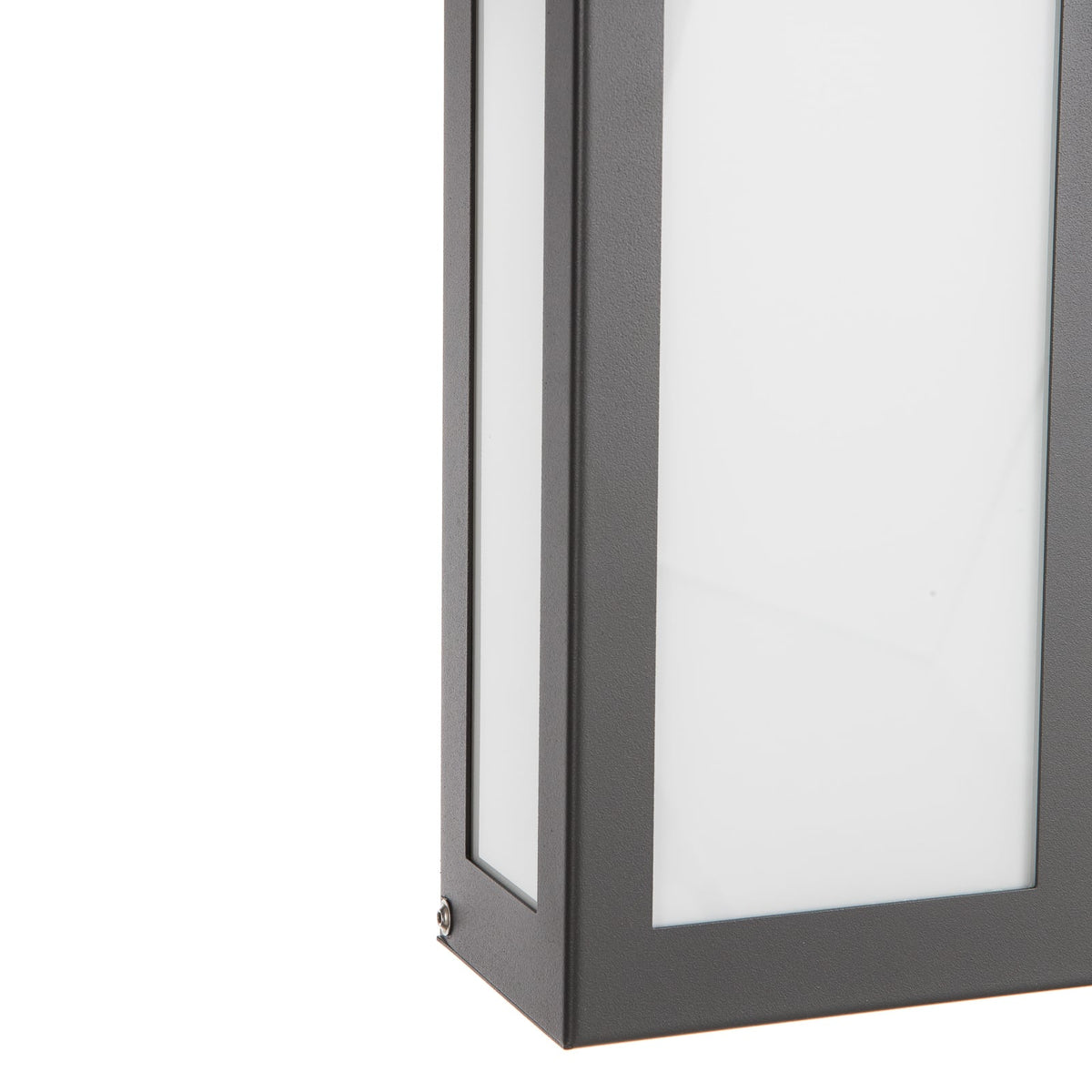 LED utevegglampe Aqua Rain antrasitt montert på vegg