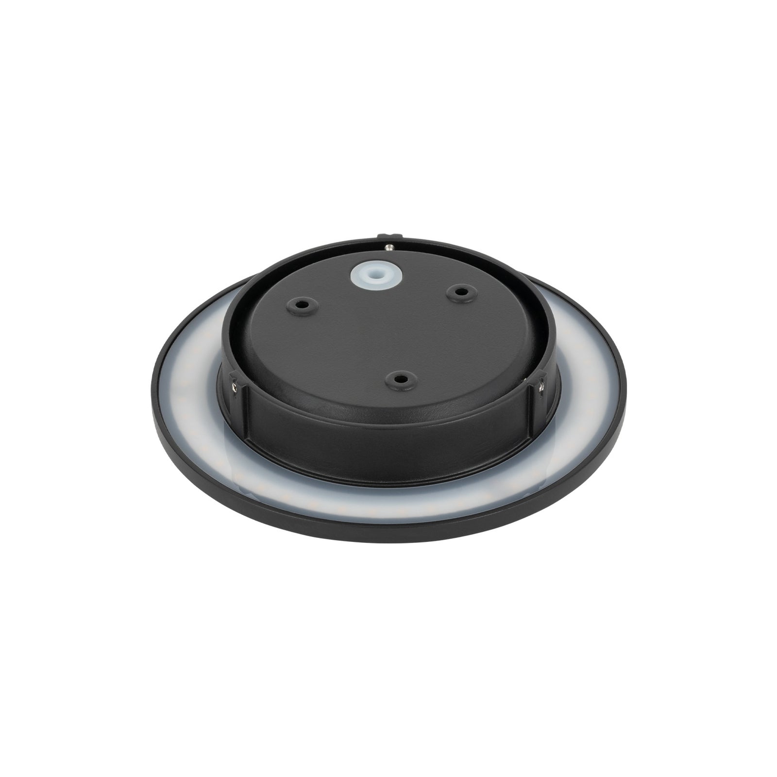 LED utevegglampe Aria M svart aluminium lysbilde