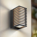 LED utevegglampe Ariza svart aluminium forside