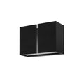 LED utevegglampe Ask opp og ned svart aluminium front