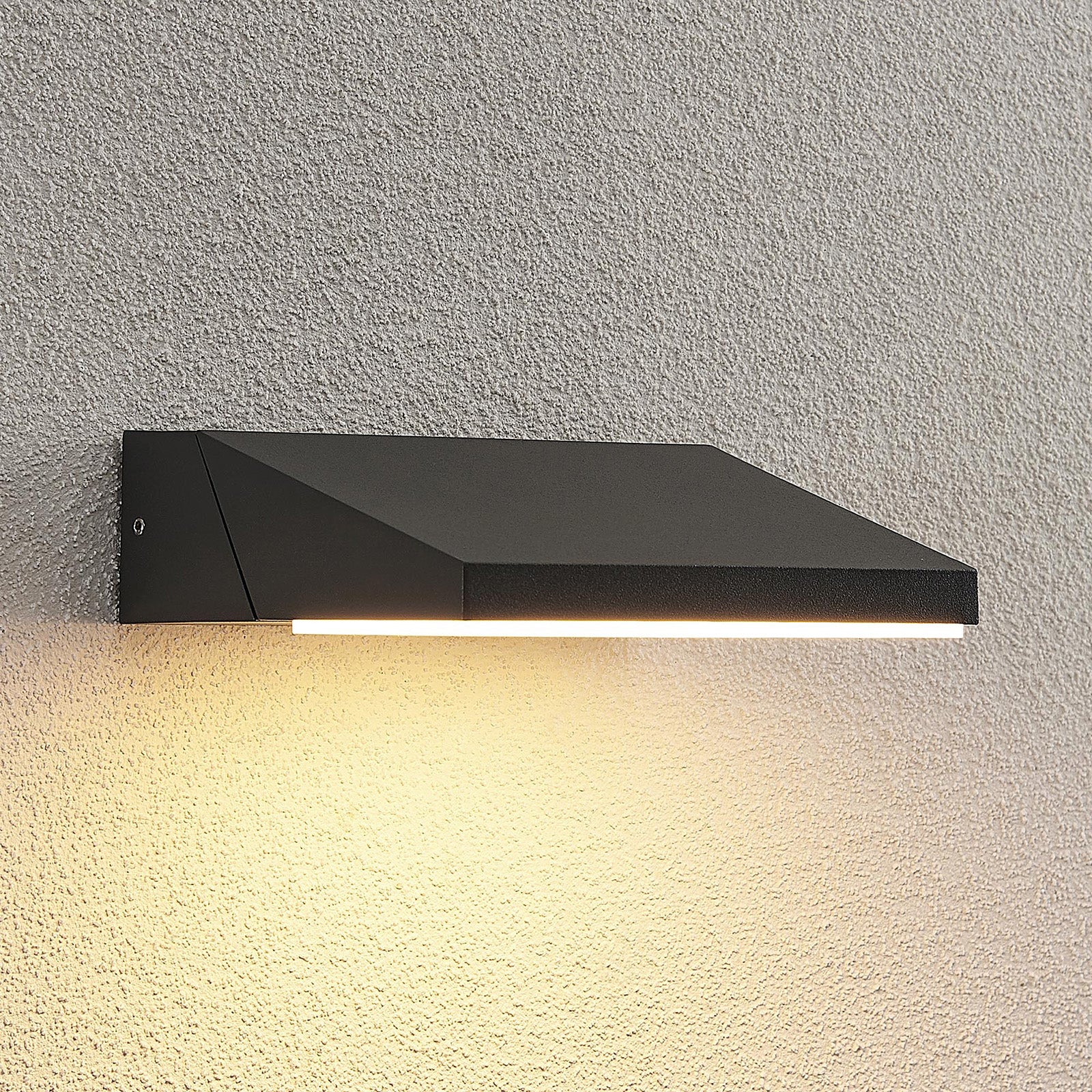 LED utevegglampe Auda svingbart panel 11W IP65 forfra