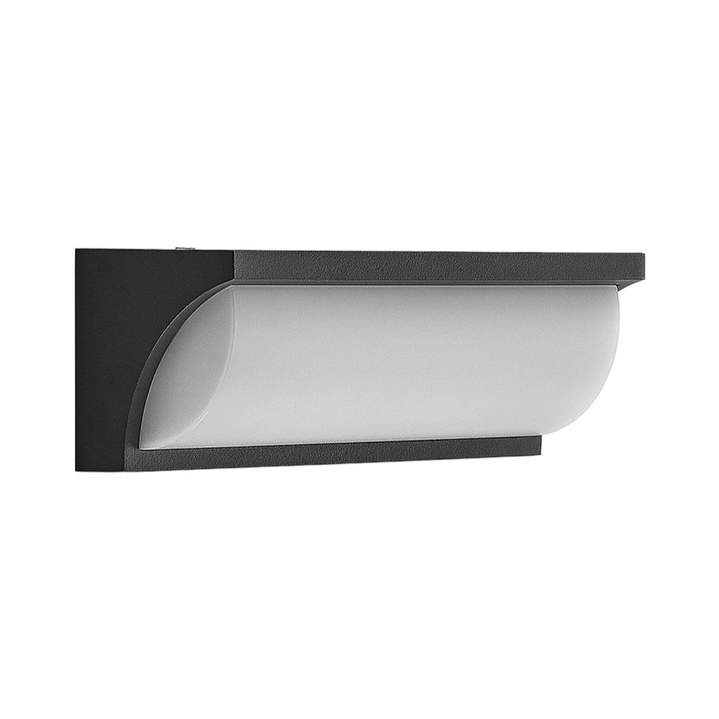 LED utevegglampe Aune nærbilde av aluminiumskropp