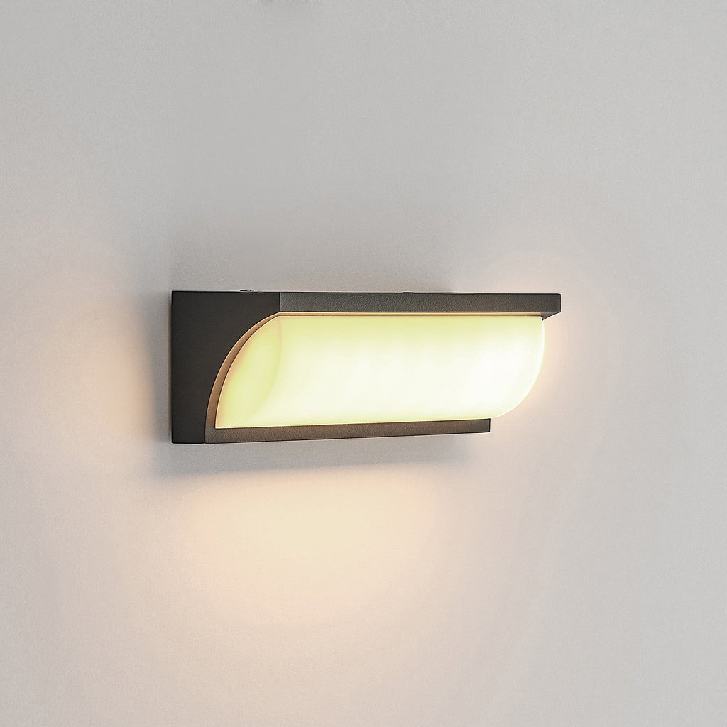 LED utevegglampe Aune detalj av polykarbonatdiffusor
