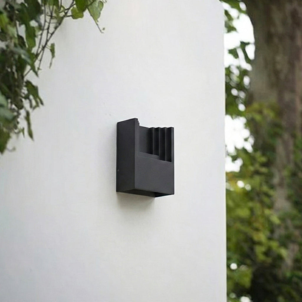 LED utevegglampe Aurali nærbilde av LED-lyskilde