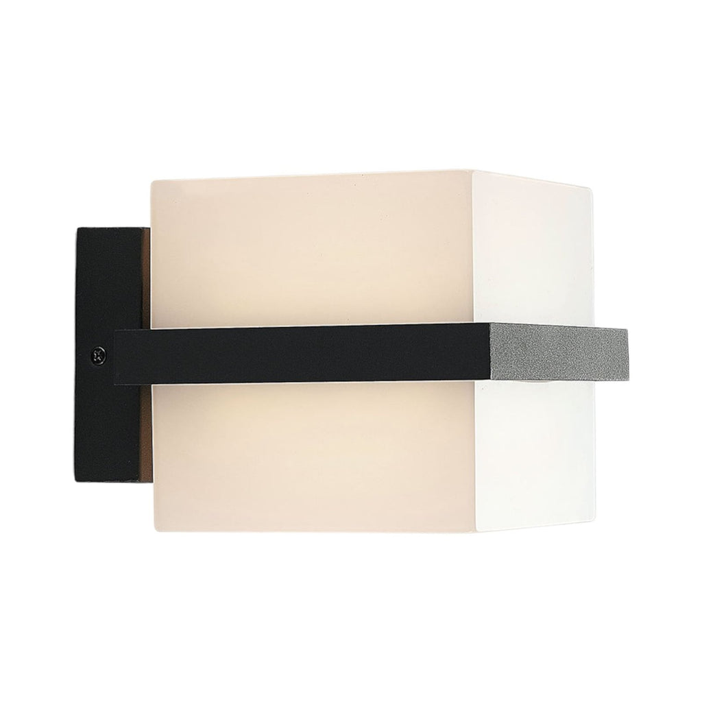 LED utevegglampe Auron aluminium antrasitt hvit detalj