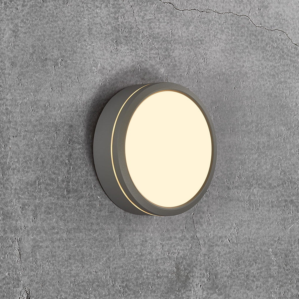 LED utevegglampe Ava Smart WiFi dimbar grå bakside