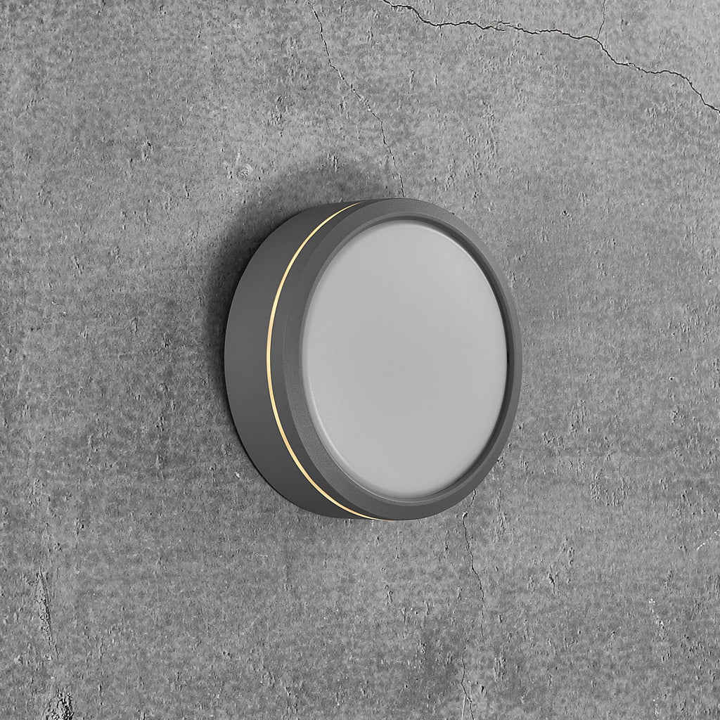 LED utevegglampe Ava Smart WiFi dimbar grå detalj