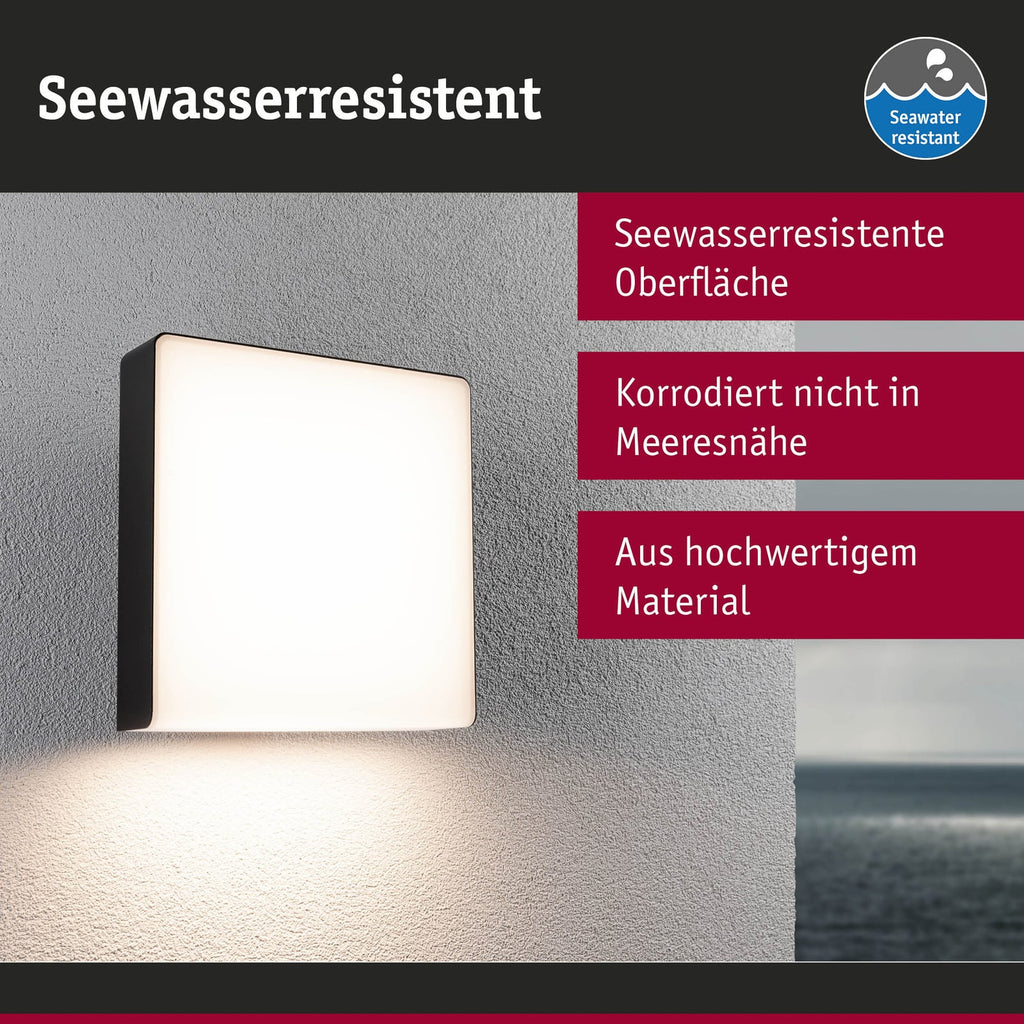 Utevegglampe Azalena med integrert sensor i bruk