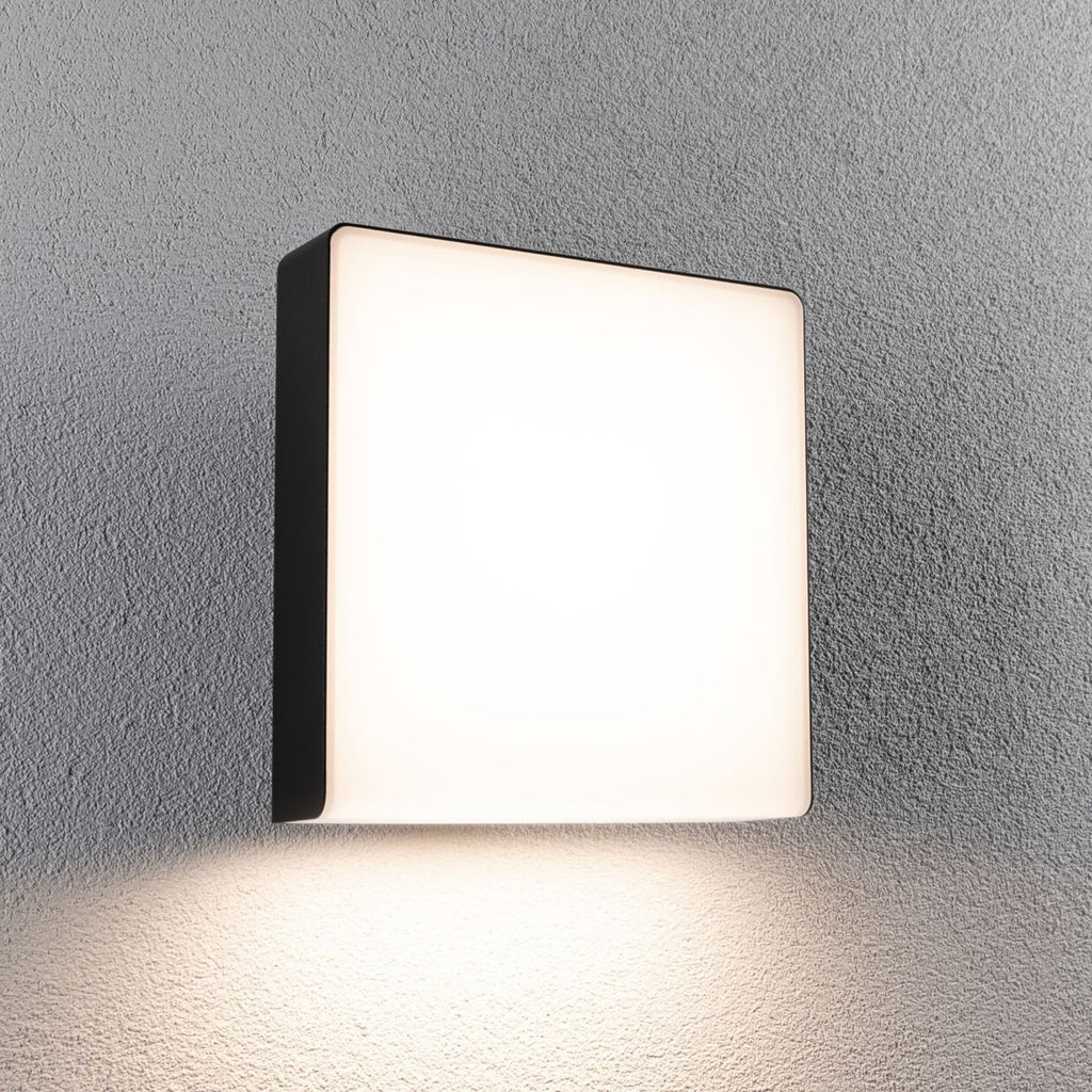 LED utevegglampe Azalena med bevegelsessensor antrasitt IP44 forfra