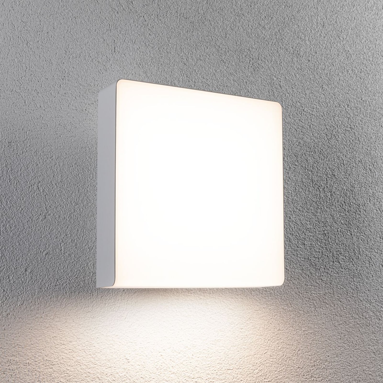 LED utevegglampe Azalena med bevegelsessensor hvit IP44 forfra
