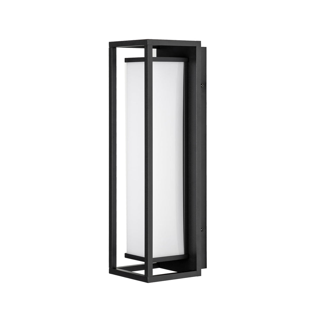 Detalj av LED utevegglampe Banetti svart aluminium