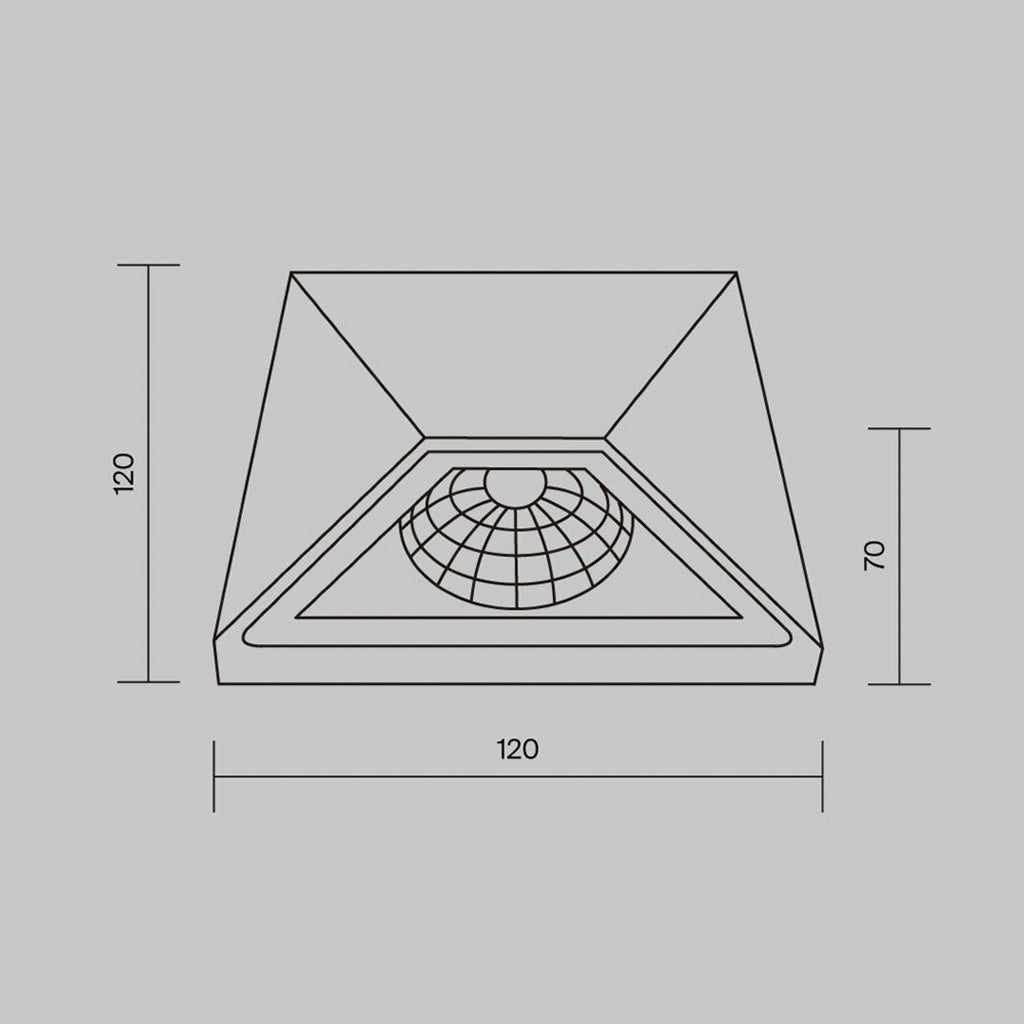 LED utevegglampe Beekman svart 5,2W IP54 varmhvit bakside