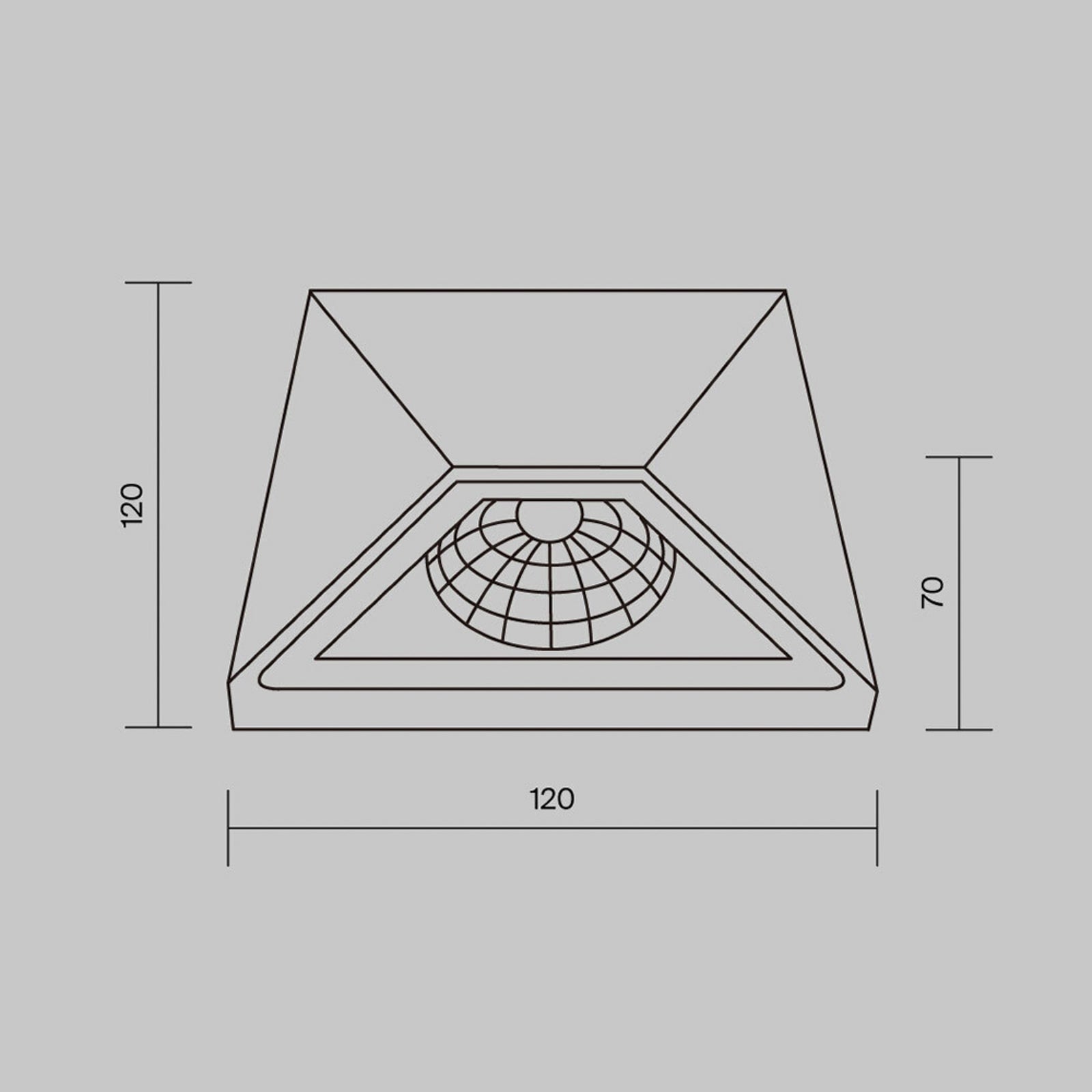 LED utevegglampe Beekman svart 5,2W IP54 varmhvit bakside