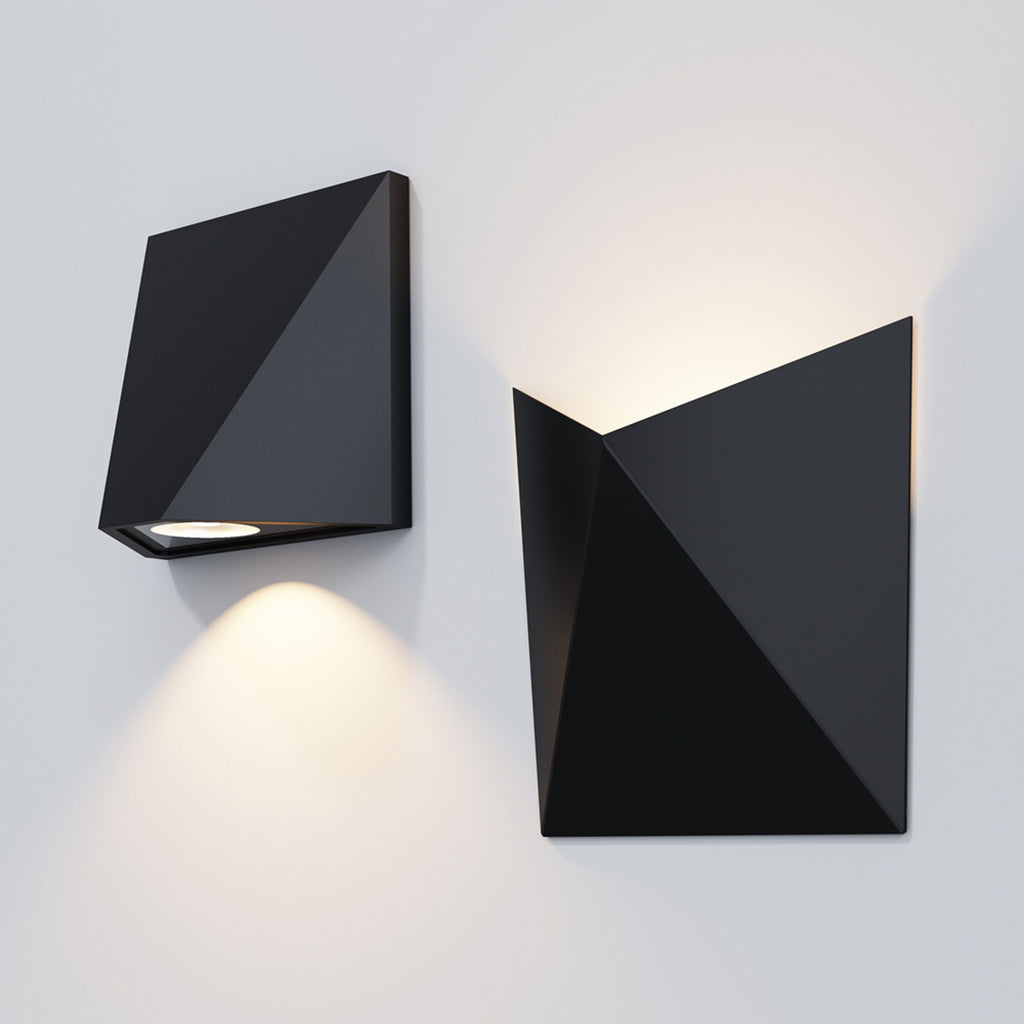 Nærbilde av LED utevegglampe Beekman svart 5,2W IP54 varmhvit