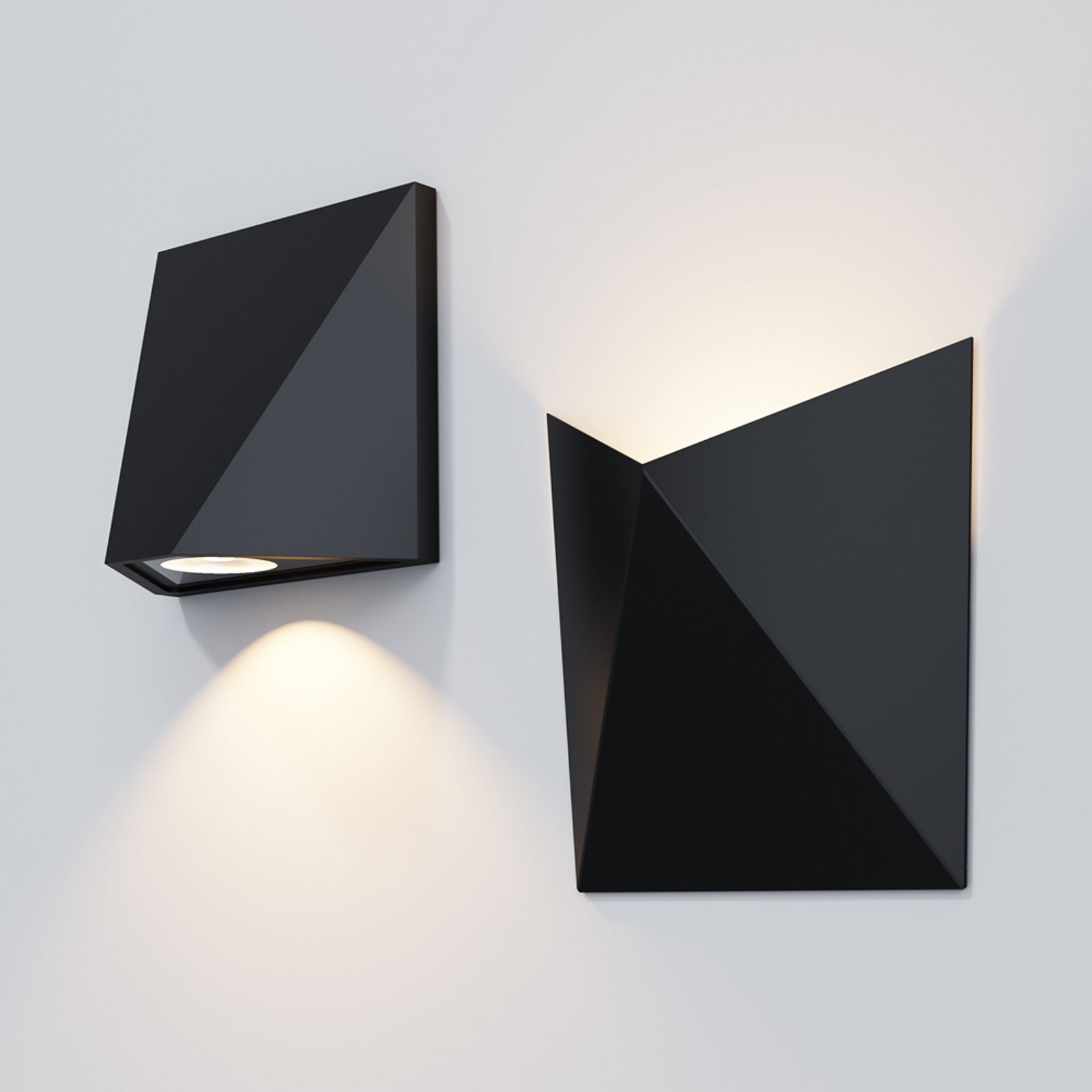Nærbilde av LED utevegglampe Beekman svart 5,2W IP54 varmhvit