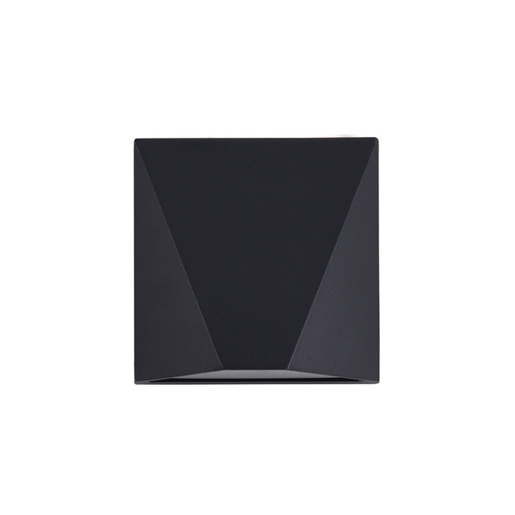 LED utevegglampe Beekman svart 5,2W IP54 varmhvit forfra