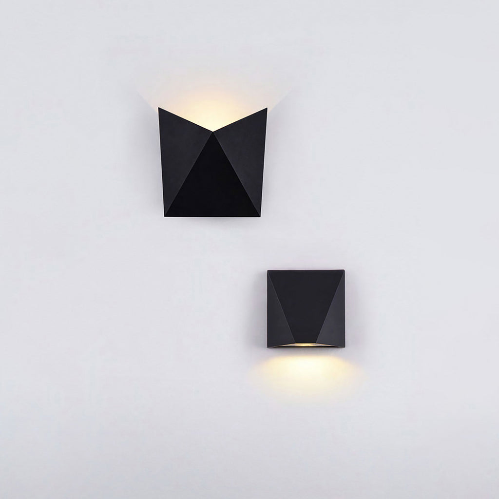 LED utevegglampe Beekman svart 5,2W IP54 varmhvit sideprofil