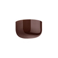 LED utevegglampe Bellhop Wall Up brun dimbar IP44 front
