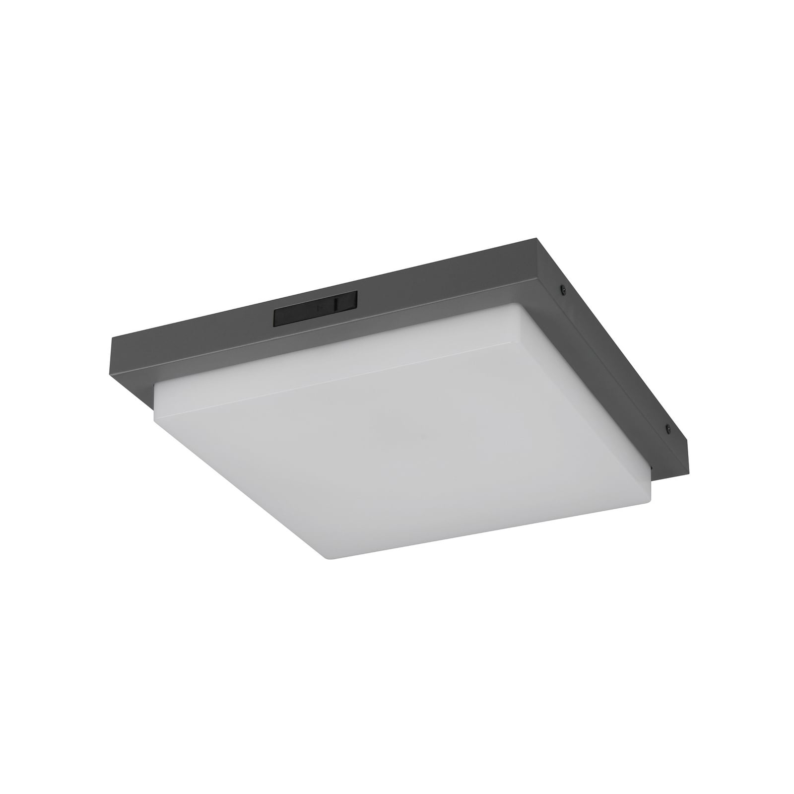 LED utevegglampe Bermejo kantet CCT med bevegelsessensor IP54 forfra