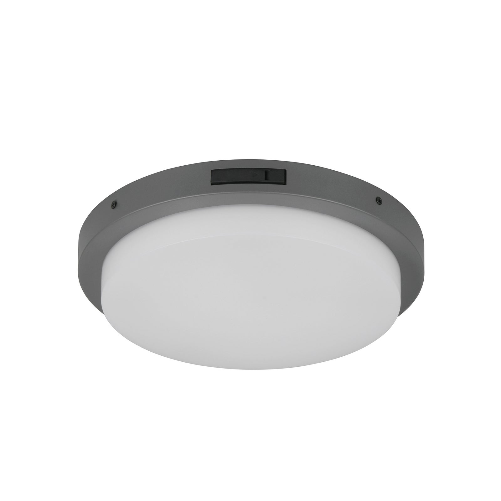 Detalj av LED utevegglampe Bermejo rund CCT med bevegelsessensor IP54