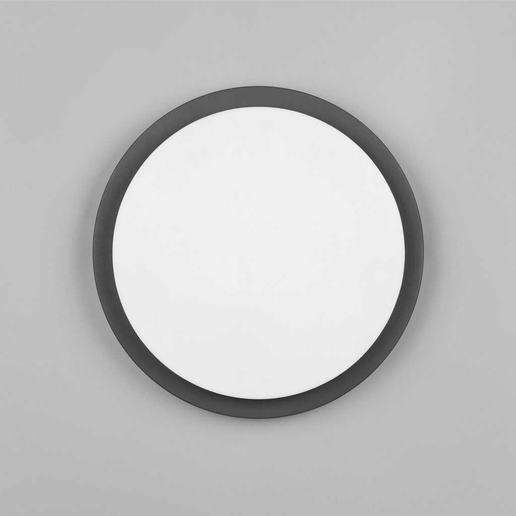 LED utevegglampe Bermejo rund CCT med bevegelsessensor IP54 med husnummersett