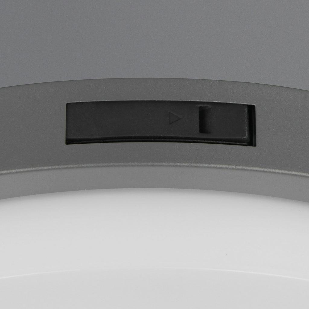 Sideprofil LED utevegglampe Bermejo rund CCT med bevegelsessensor IP54