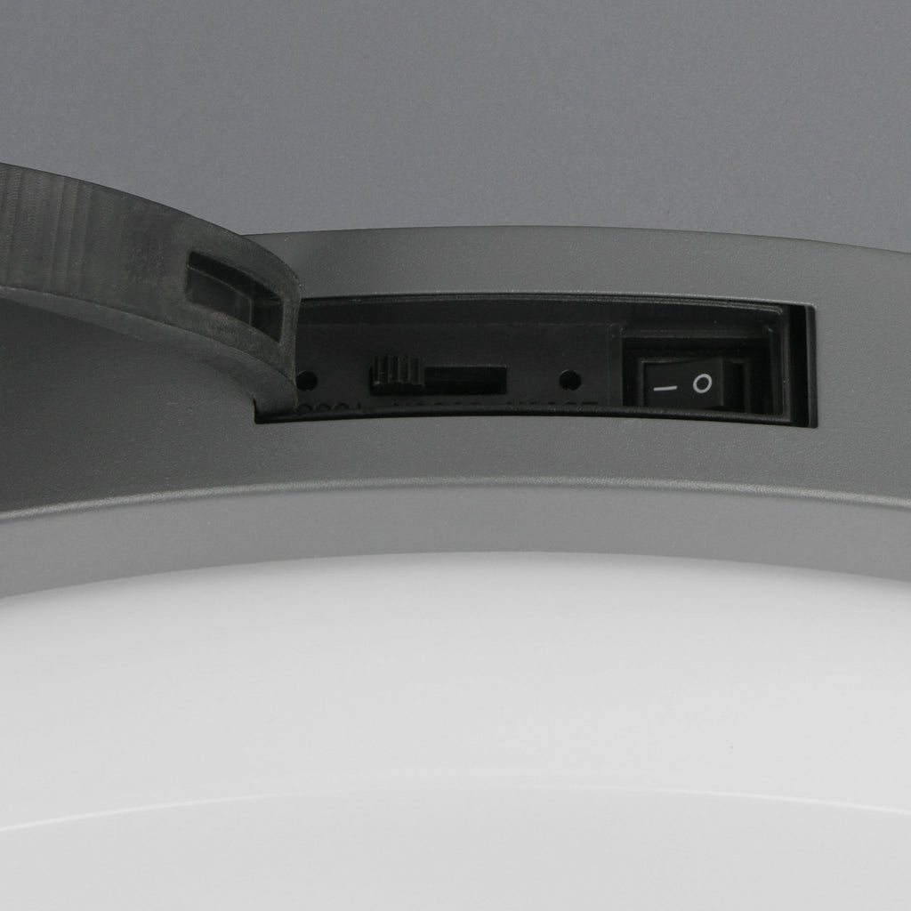 LED utevegglampe Bermejo rund CCT med bevegelsessensor IP54 lysbilde