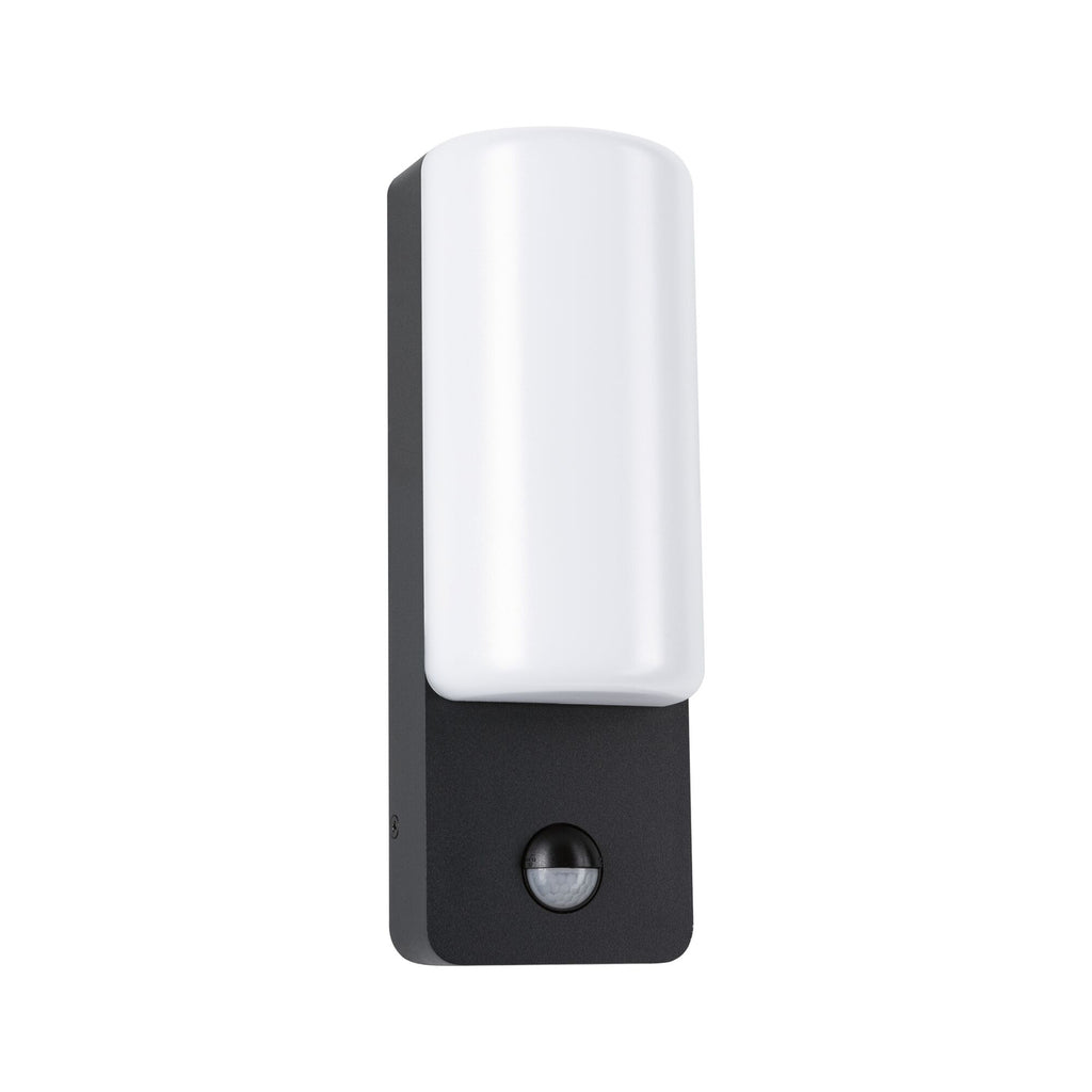 Montert LED utevegglampe Bonnie aluminium 2200/3000K med sensor IP44 ved inngangsparti