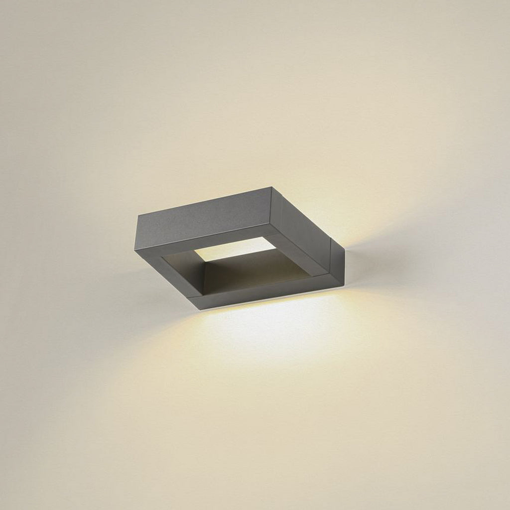 LED utevegglampe Bookat indirekte lys antrasitt CCT IP65 forfra