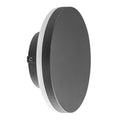 LED utevegglampe Bora rund mørkegrå Ø15 cm IP54 forside