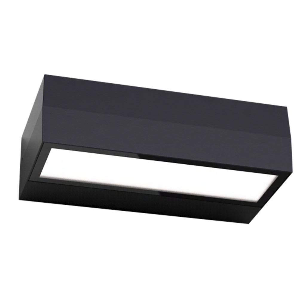 LED utevegglampe BRICK COLORselect 30 cm dimbar svart front