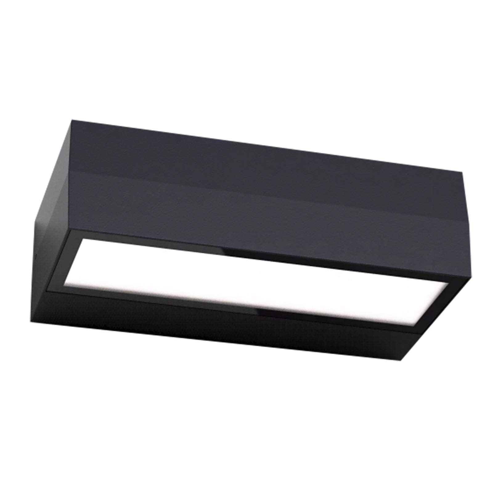 LED utevegglampe BRICK COLORselect 30 cm dimbar svart front