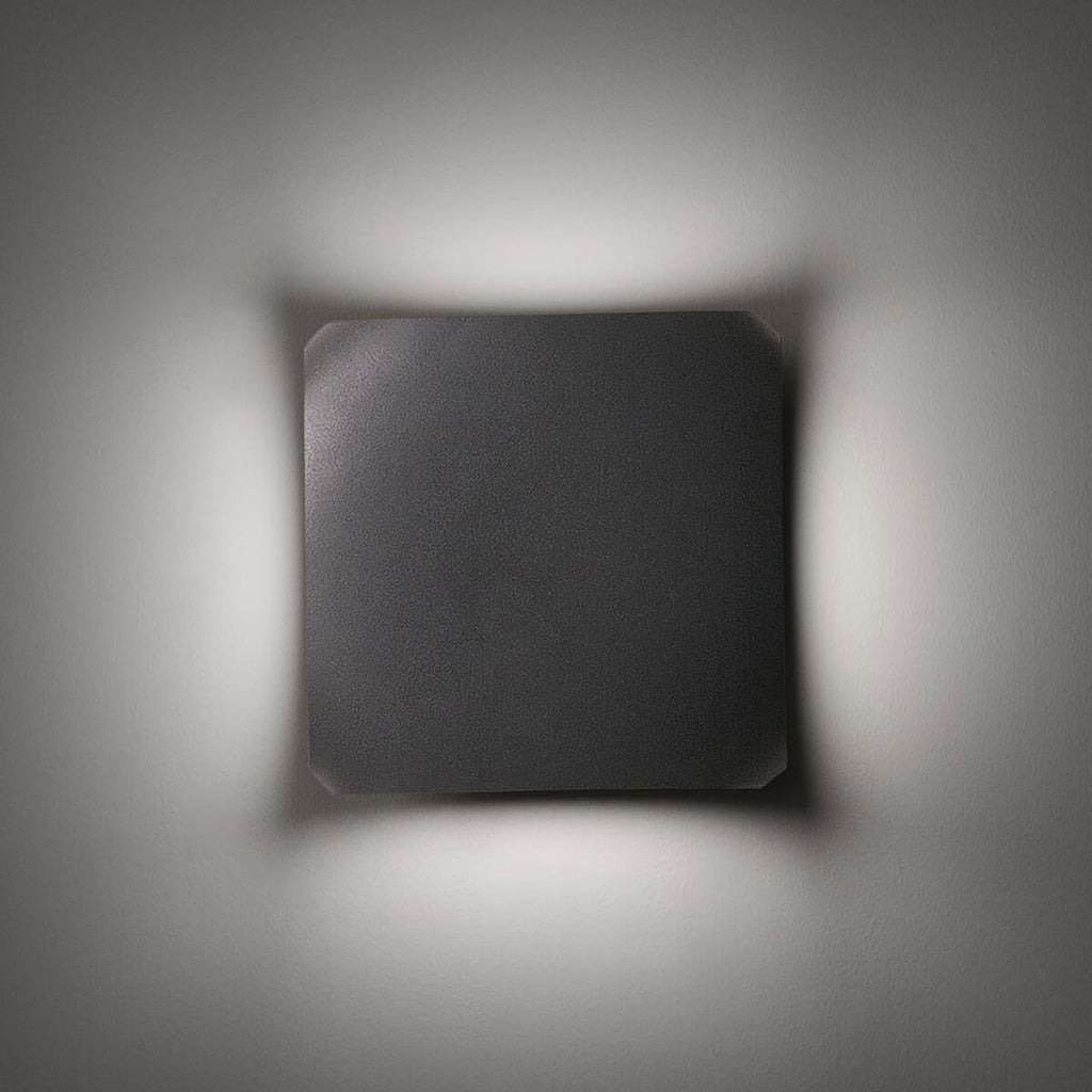 LED utevegglampe Bu-oh antrasitt firesidig lys IP65 montert
