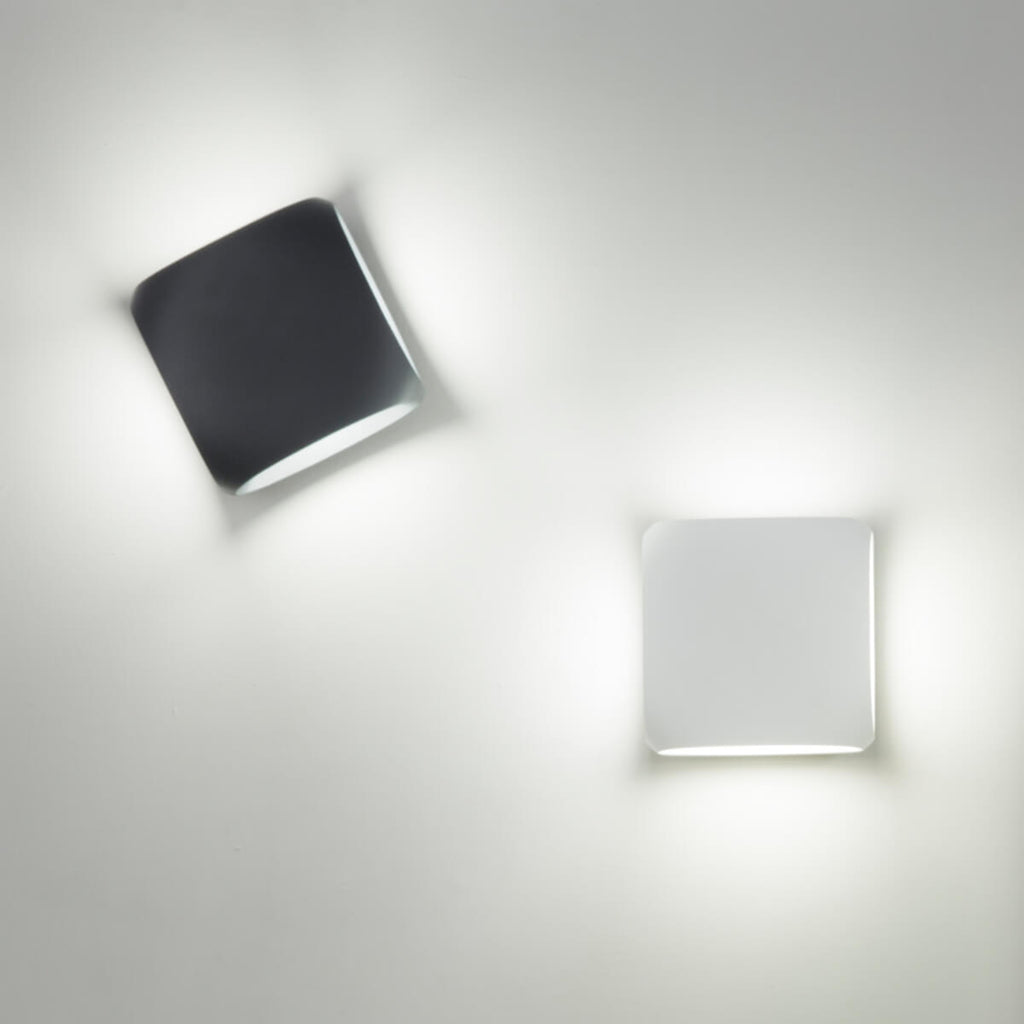 LED utevegglampe Bu-oh antrasitt firesidig lys IP65 lysmønster