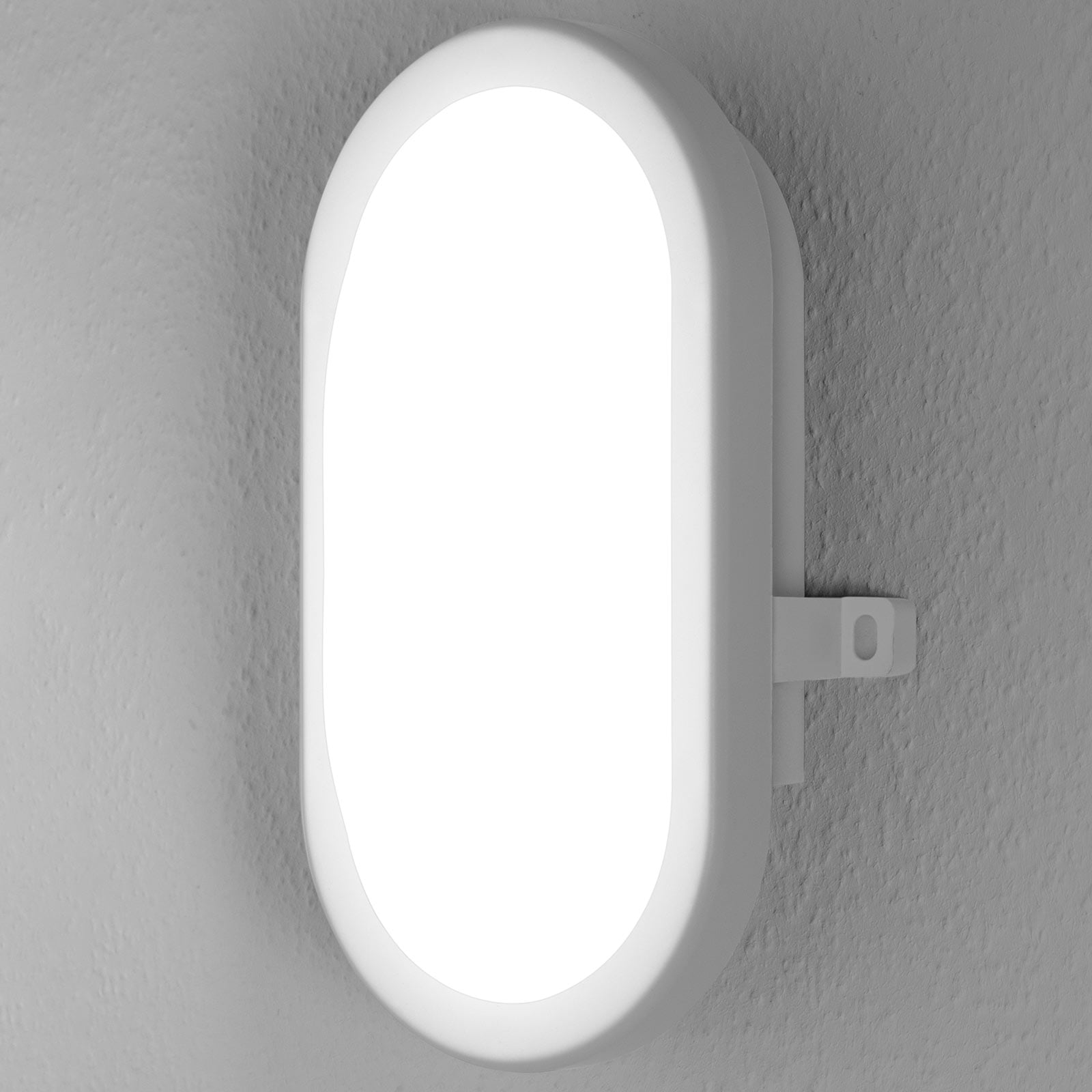 LED utevegglampe Bulkhead oval hvit 11W IP54 forfra