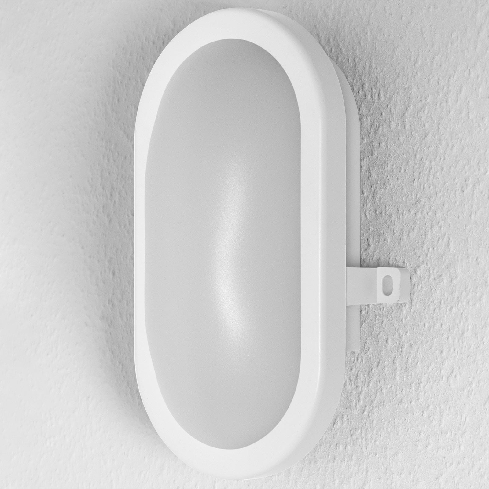 LED utevegglampe Bulkhead oval hvit 11W IP54 bakside